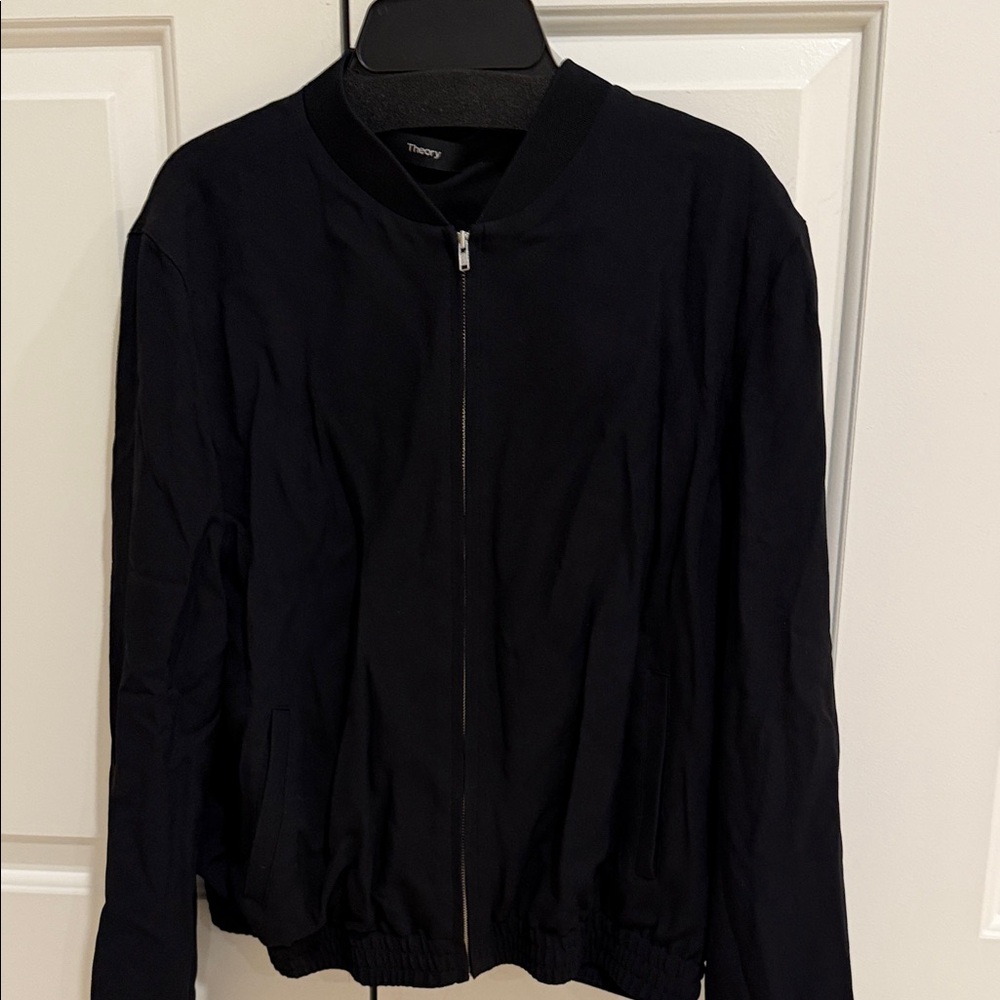 Theory Women's Classic Black Bomber Jacket